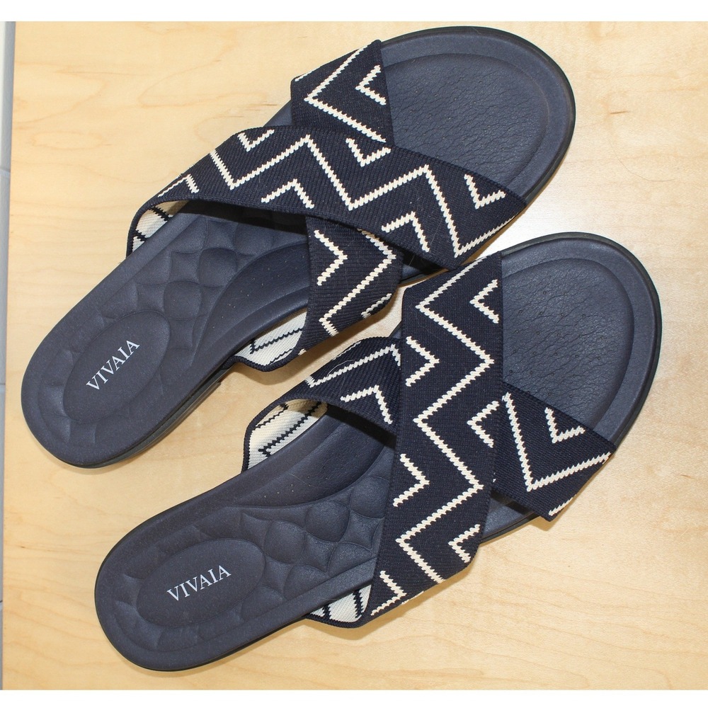 VIVAIA Arch Pro Slide Paige Sandals Navy Size EU 42/US 11 - Picture 6 of 11